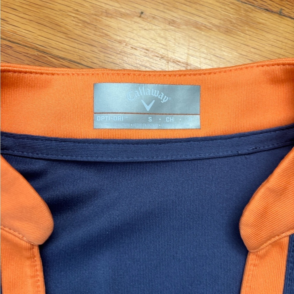 Callaway Navy and Orange Polo Shirt - Picture 2 of 3